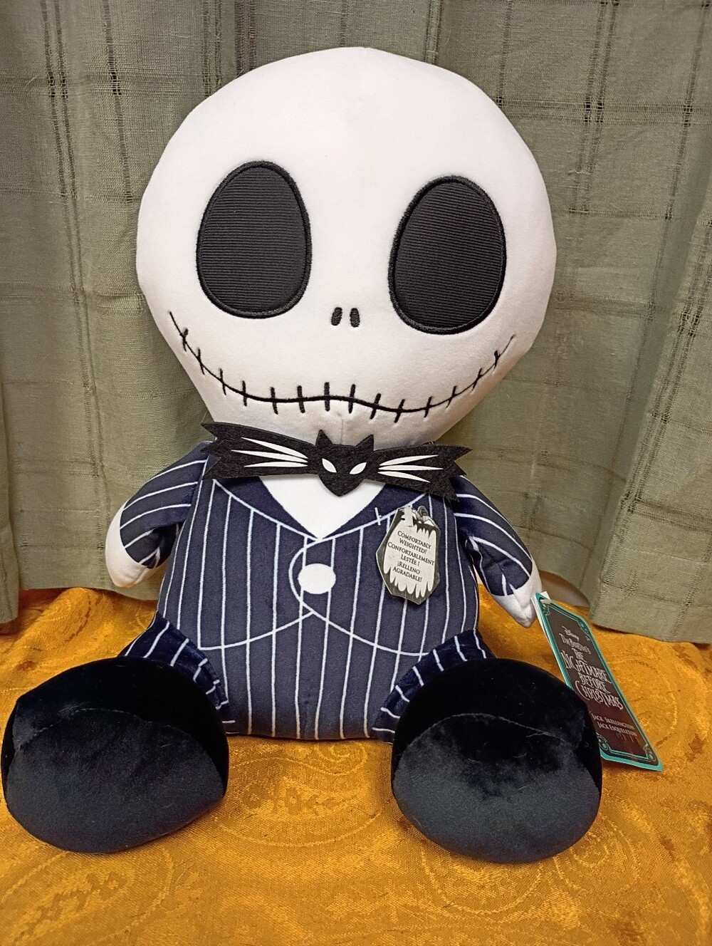 NWT The Nightmare Before Christmas Weighted Jack Skellington Size 14"